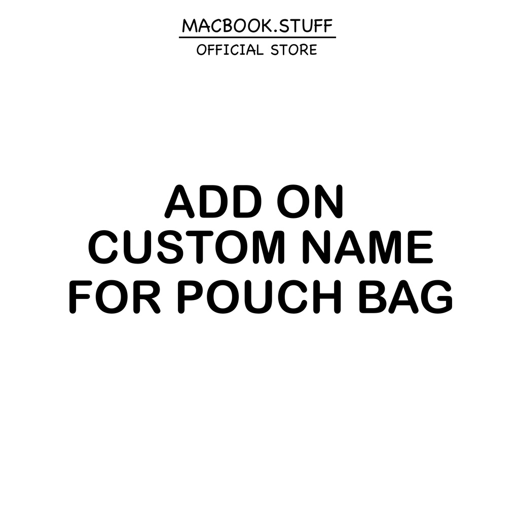 CUSTOM CETAK TAMBAH NAMA / NAME POUCH SLEEVE CANVAS BAGS