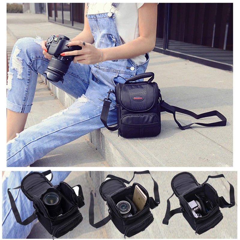 case kamera DSLR Camera Bag Case For Canon EOS 200D 100D 1100D 1200D 1300D SX540 SX530 SX510 SX60