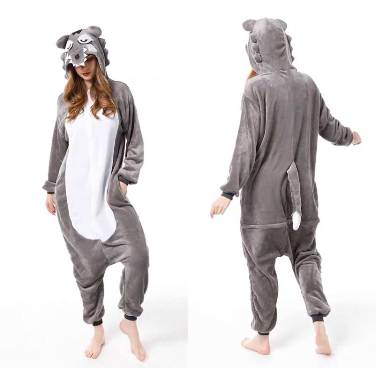 KOSTUM ONESIE SERIGALA WEREWOLF WOLF ANJING BAJU TIDUR PIYAMA COSPLAY IMPOR