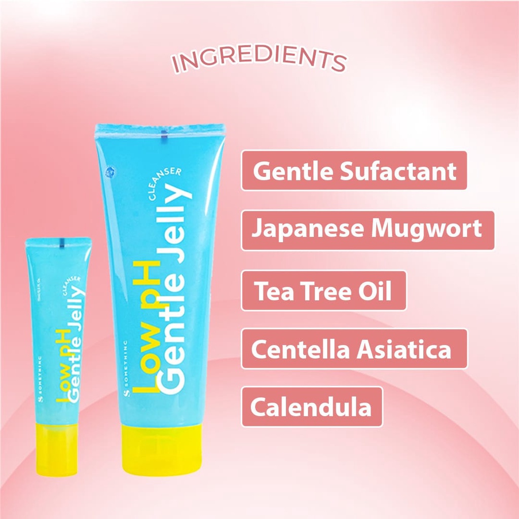 [ SKINHOUSEID ] SOMETHINC Low PH Gentle Jelly Cleanser 15ML | 100 ML | Sabun Cuci Muka Semua Jenis Kulit