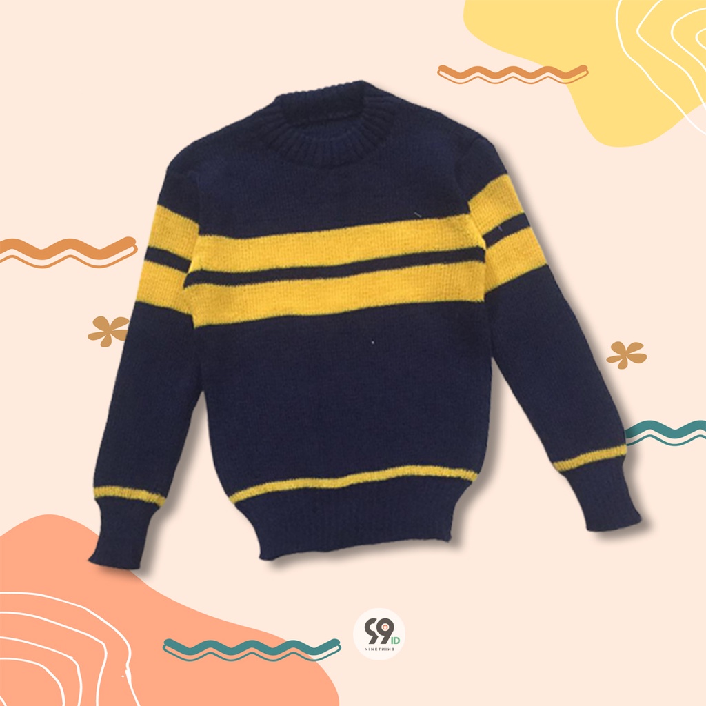 Outerwear Sweater Rajut Anak UNISEX two stripe