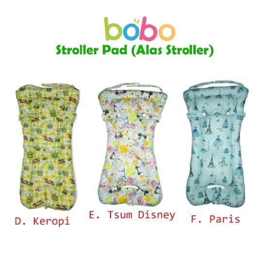 Alas Stroller Seat Pad Lubang 3 |Bantalan Tatakan Duduk Stroller Motif