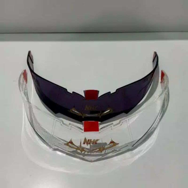 Paket Flat visor  + Spoiler NHK RX9 ( gratis sticker visor )