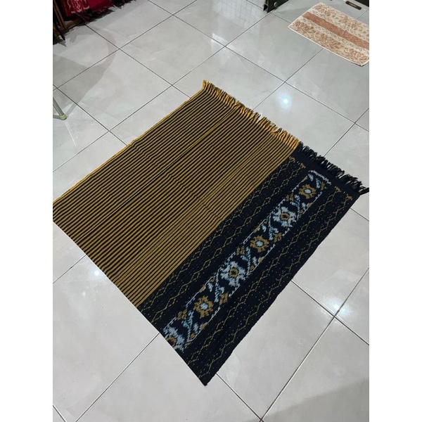 Tenun Pelangi Tenun Blanket Pelangi Kain Pelangi Lurik Kuning Hitam