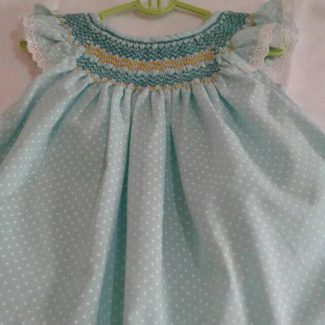 Baju baby smock homemade