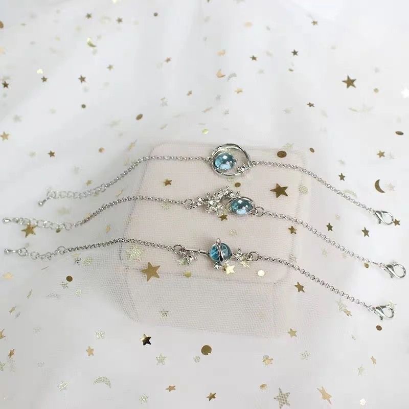 Dream Star Gelang Siswa Perempuan Korea Sederhana Sahabat Dua Atau Tiga Gadis Hadiah Sahabat Planet Semesta ins