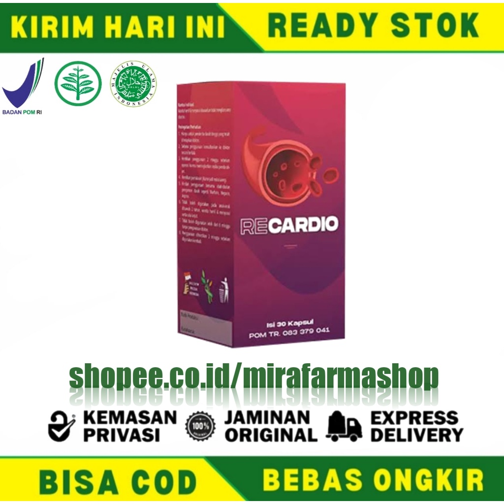 Recardio Asli - Recardio Herbal - Recardio Original - Recardio BPOM Obat Jantung Dan Hypertensi - Ek