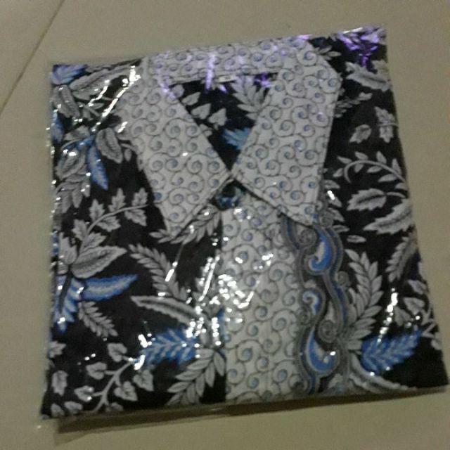 Bswart Batik Hrb026 Kenongo Hem Pendek Padi Pekalongan M L Xl Batik Pria Murah Modern Grosir