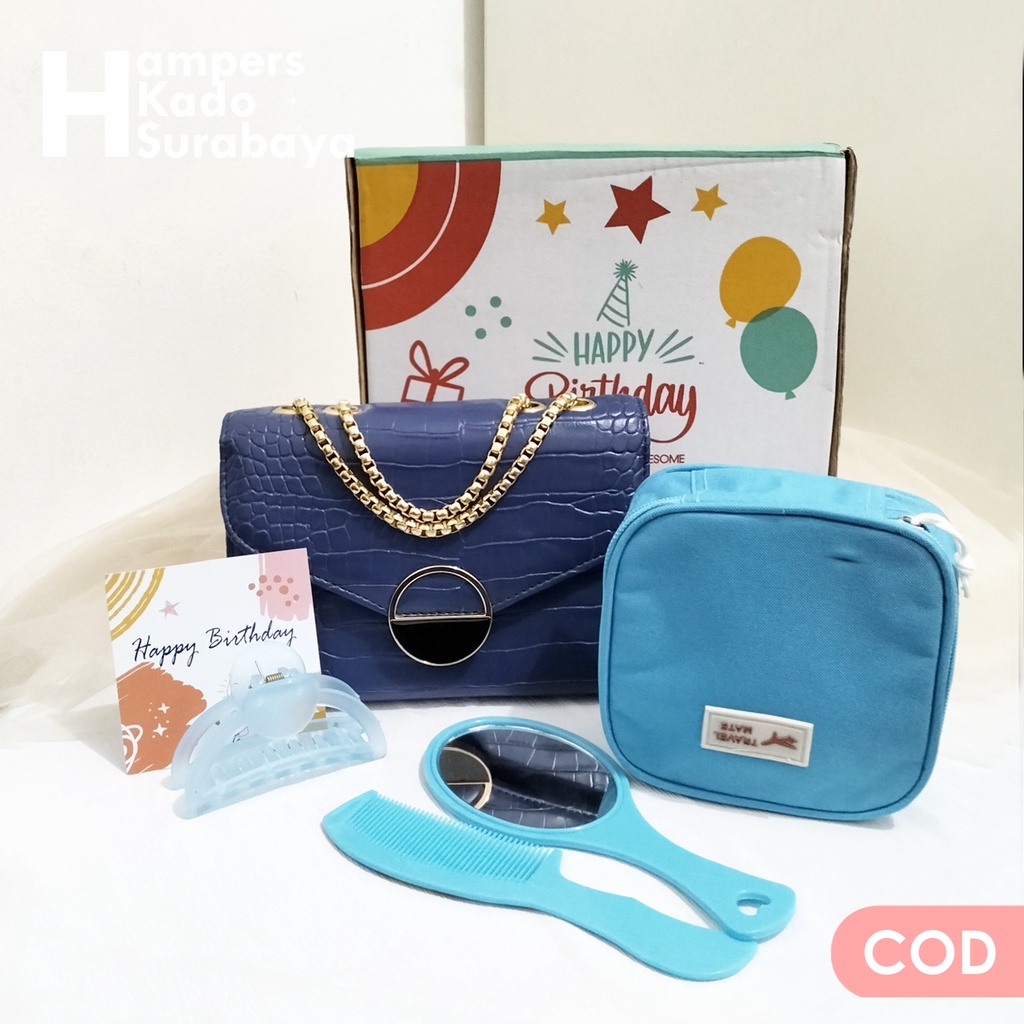 Hampers tas wanita kado ulang tahun shoulder bag cewek gift set hadiah ultah Sling bag cewe souvenir kado pernikahan teman paket hadiah tas wanita