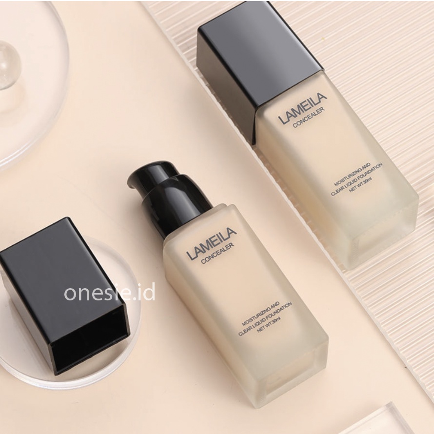 LAMEILA Natural Concealer Foundation Cair Waterproof Long Lasting LA106 3063