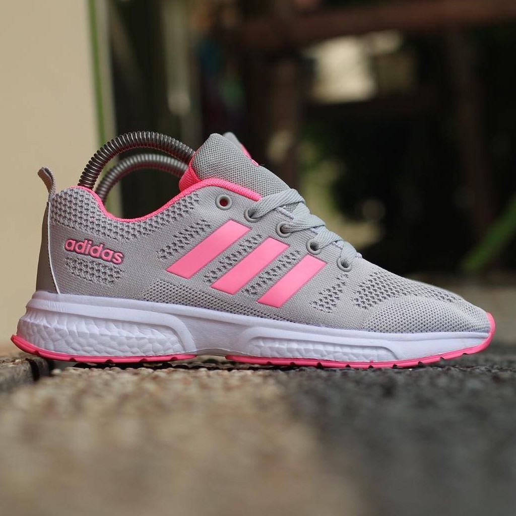 adidas grey pink