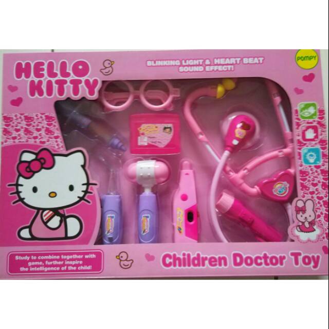 Mainan dokter hello kitty doctor set hello kitty