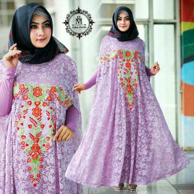 Gamis Brokat Inner Fit To Jumbo Shopee Indonesia