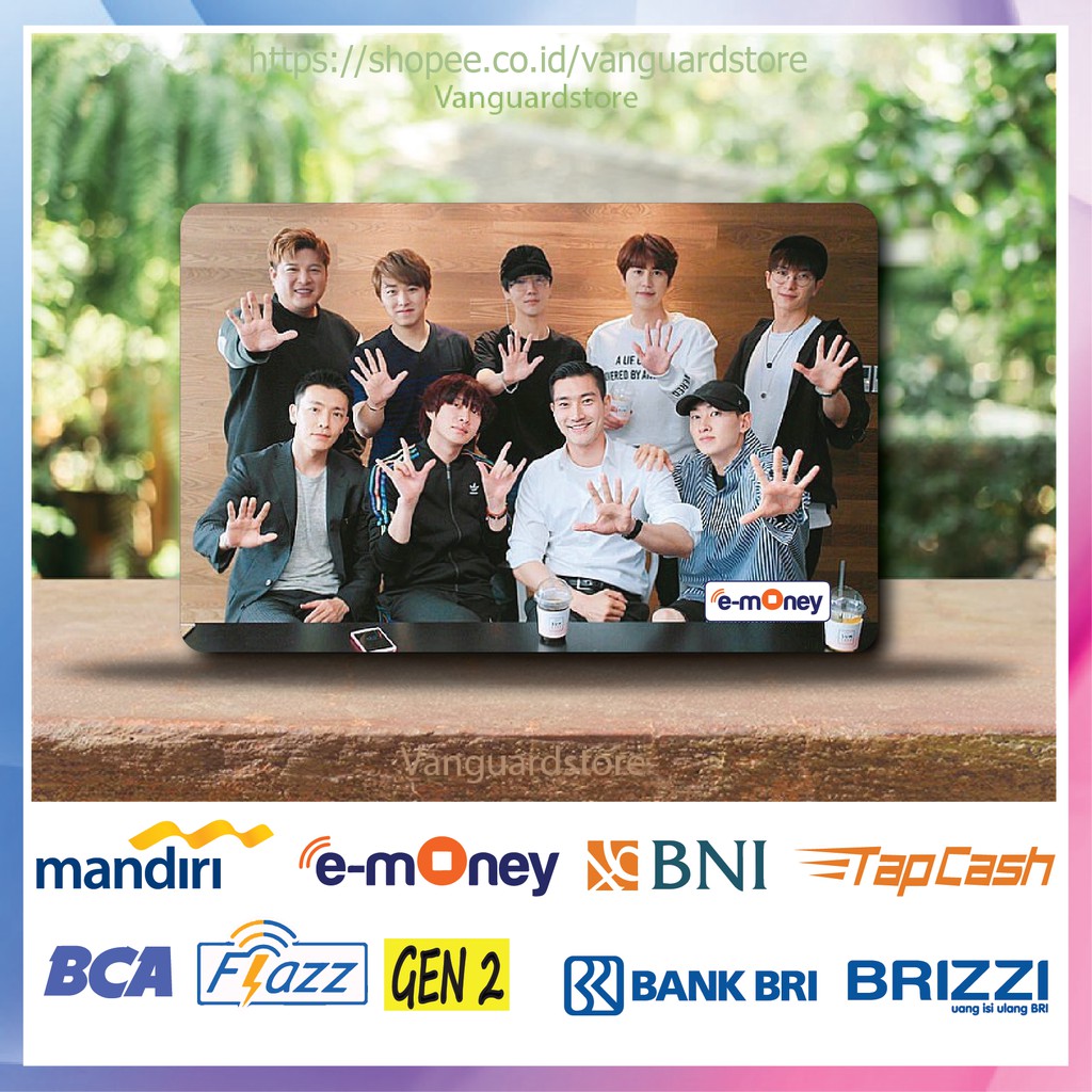 KARTU E MONEY E TOLL SUPER JUNIOR KPOP 3 EMONEY MANDIRI FLAZZ BCA BNI TAPCASH BRIZZI BRI - 1 SISI