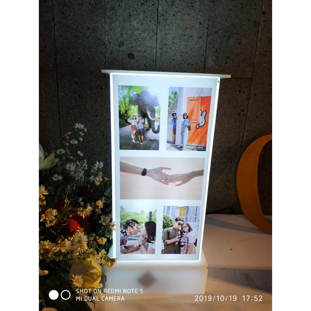 Lampu Tidur | Lampu Hiasan | Acrylic Photo Cube | Bingkai Foto