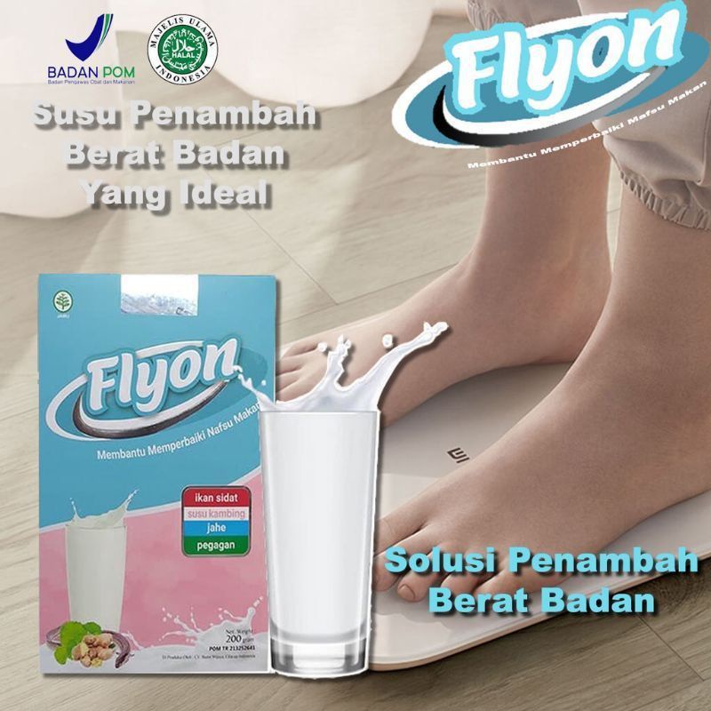 FLYON - FLYON ASLI ORIGINAL SUSU PENGGEMUK BADAN PENAMBAH BERAT BADAN PENYERAP