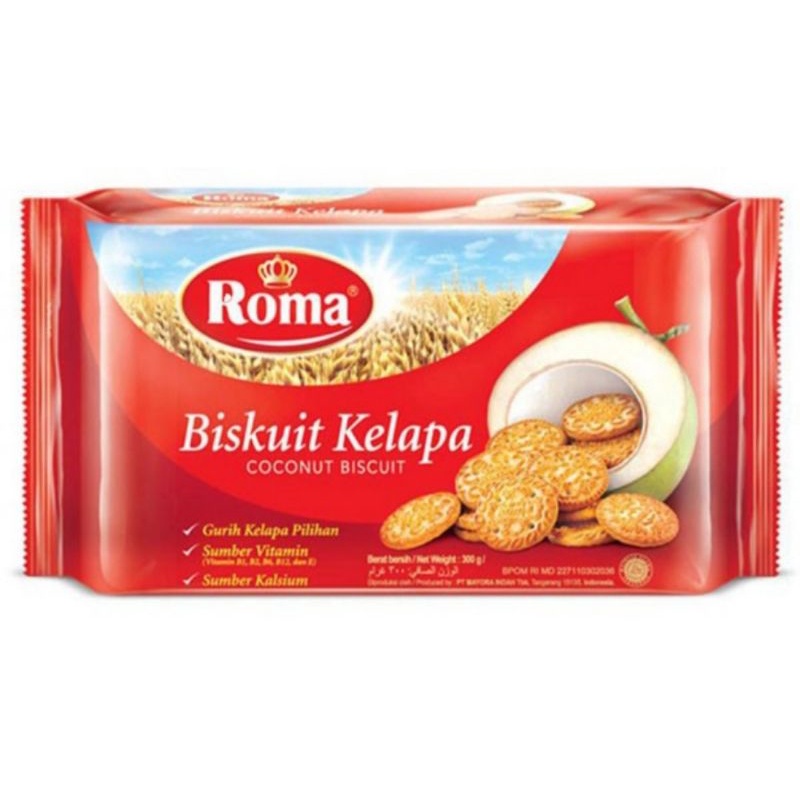 

Roma coconut roma kelapa biskuit 300gram