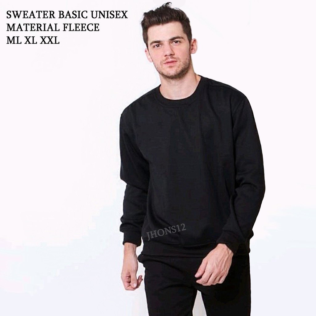 JAKET CREWNECK SWEATER POLOS BASIC PRIA WANITA JAKET BASIC POLOS SWEATERPOLOS JAKET JHONS12 ROAD MIND