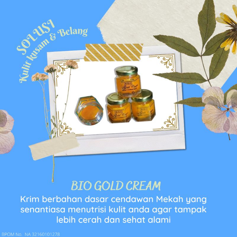 BIO GOLD CREAM BGC CENDAWAN MEKAH BPOM CREAM MULTIFUNGSI GATAL-GATAL EKSIM JERAWAT JRAWAT