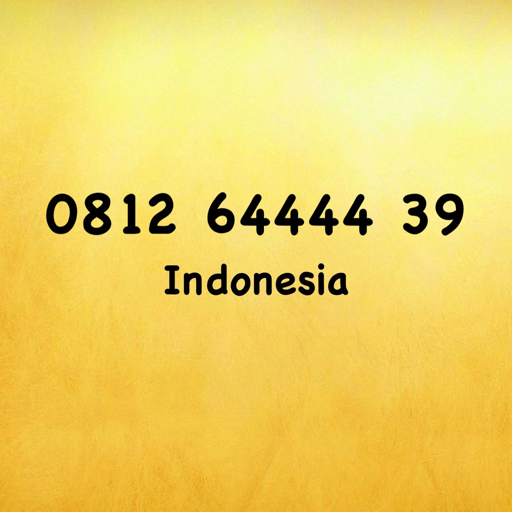 Nomor Cantik Simpati 11 Digit - 0812 64444 39 - 0812 644 4439
