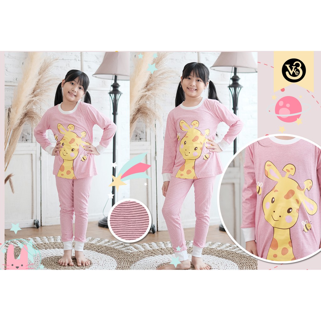 Stelan Baju Tidur Anak Perempuan V3 / We3 NEW