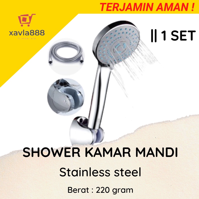 SHOWER KAMAR MANDI | SHOWER MANDI | SHOWER MANDI 150 CM STAINLESS | SHOWER SUPER HEMAT AIR |  TERMURAH |  BISA COD | xavla888store