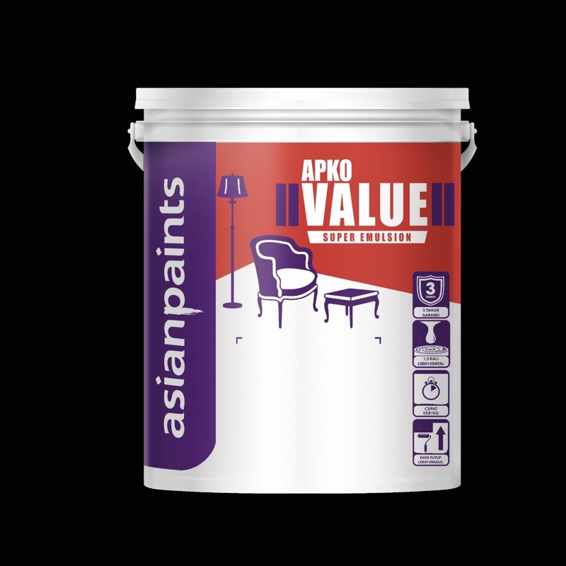 APKOValue Super Emulsion - AsianPaint - Warna Putih