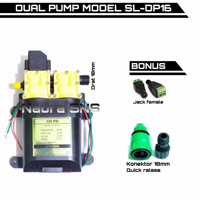 MESIN POMPA DC 320PSI POMPA DC AUTO CUT OF FLOW 10 LPM HIGH PRESSURE
