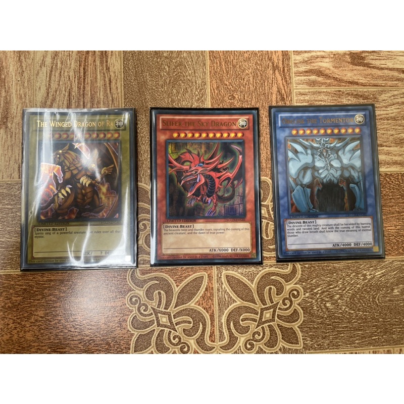 Yugioh paket Dewa Mesir The Winged, Slifer, Obelisk Ultra Rare Original -YGLD