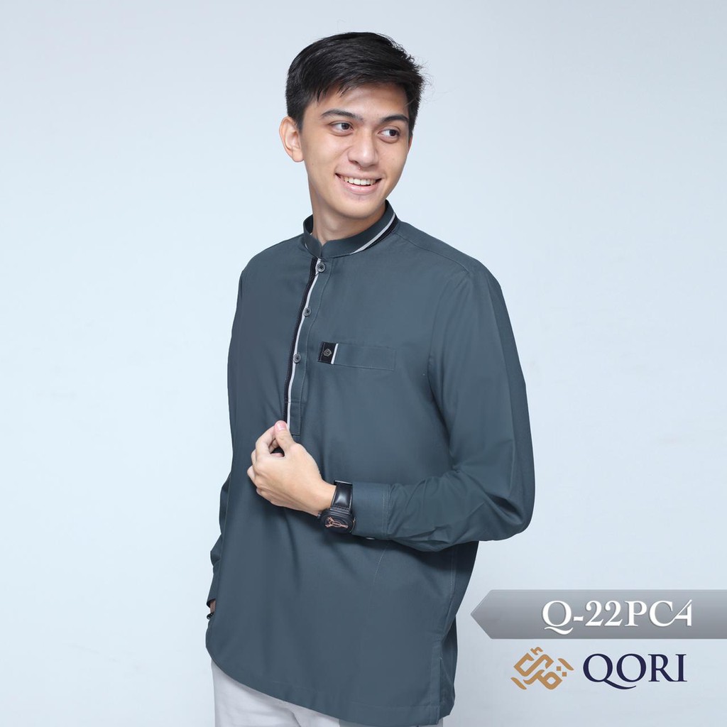  Baju  Koko Qori  Q22P C Lengan Panjang Shopee Indonesia