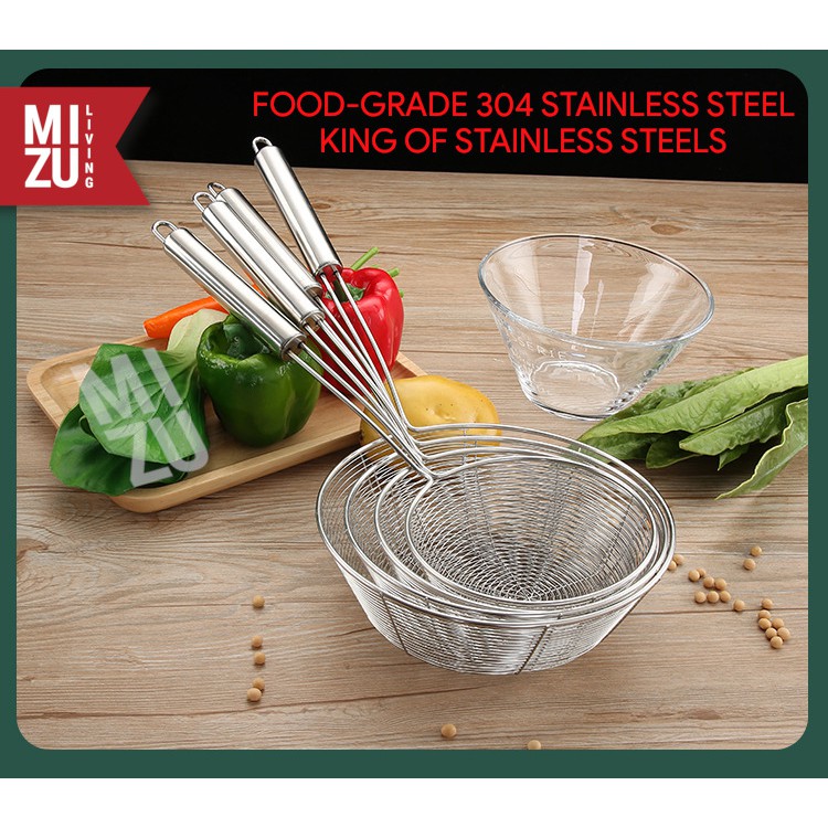 MIZU KUMONOSU Spider Strainer Serokan Masak Gorengan Tirisan Saringan Serbaguna Mie Stainless 304