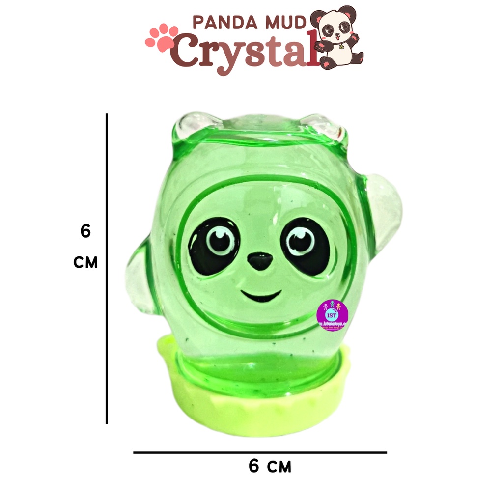 MWN Mainan Crystal Slime Bening bentuk Panda