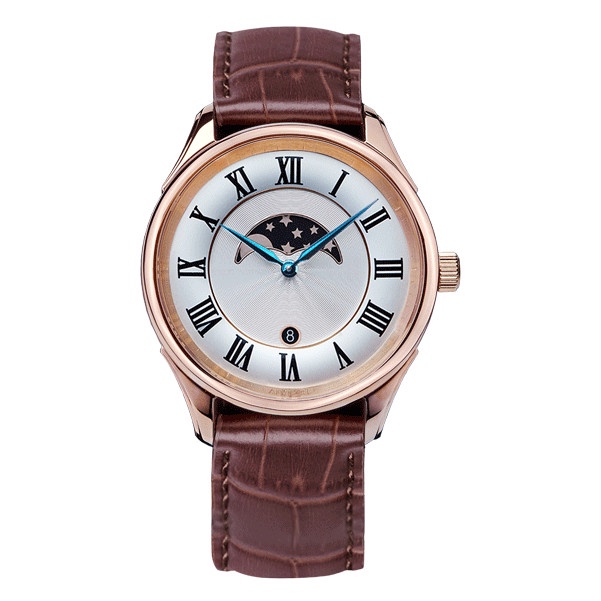 ALVIERI - Firenze Lunar - Rose gold case 40mm White (AFE 211)