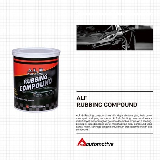 Alfaglos ALF Rubbing Compound 50 gr Kompon Poles Penghilang Baret Body