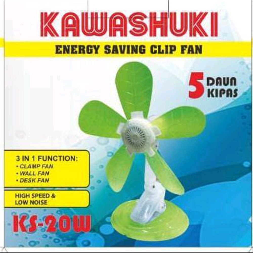 KIPAS ANGIN JEPIT 3 IN 1 20 WATT MURAH ANGIN KENCANG KAWASHUKI