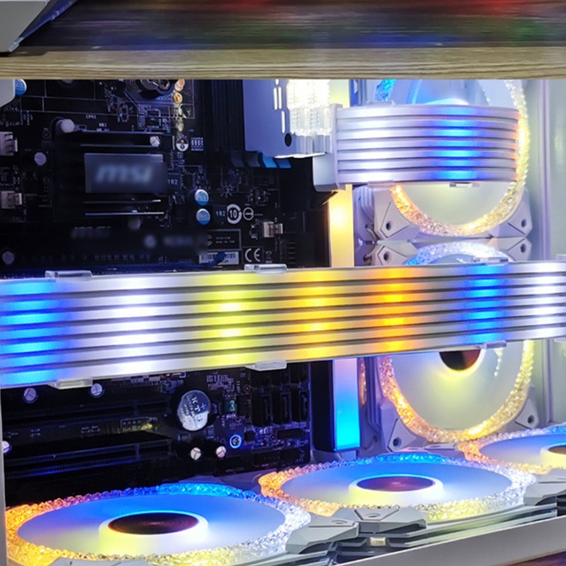 Btsg 30cm ARGB PC Untuk Case LED Strip Light Komputer Bar 5V/3PIN Kecil 4Pin ARGB Motherboard Cahaya-Strip