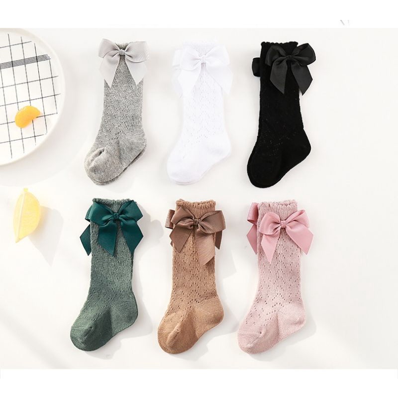 (Pimenova) kaoskaki panjang pita kaoskaki renda bayi thin socks kaoskaki bayi pita import premium