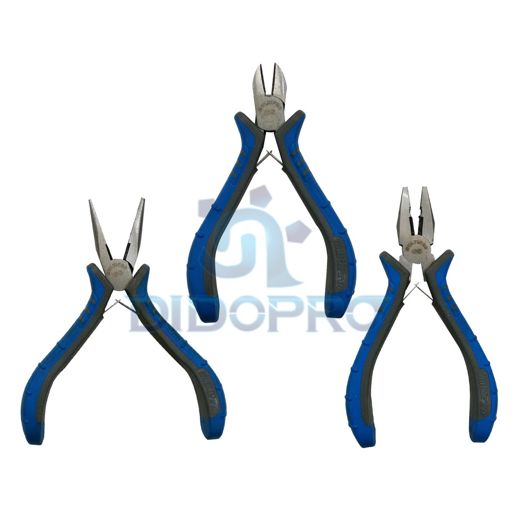 Tang Set 3pcs Tang Potong Kombinasi Lancip Mini 4.5&quot; Multipro