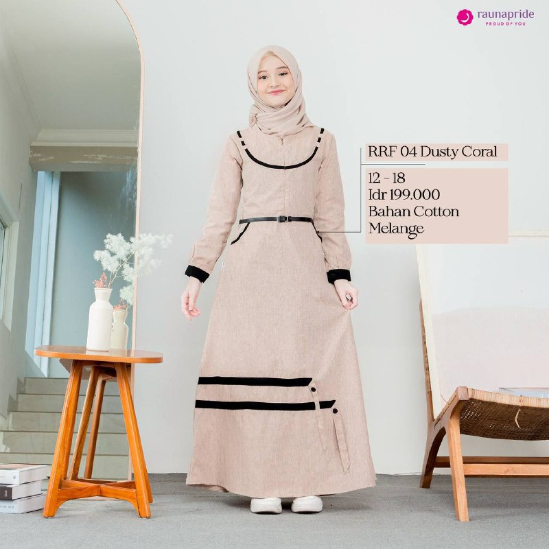 Rauna Sarimbit Keluarga / SR-04 Dusty Coral / Fashion Muslim