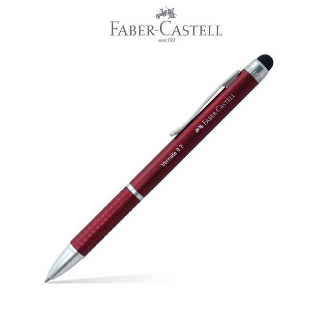 

BISA COD Faber-Castell Stylus Pen Vernate 0.7 Red Barrel Black - Blue Ink BERMUTU Kode 598