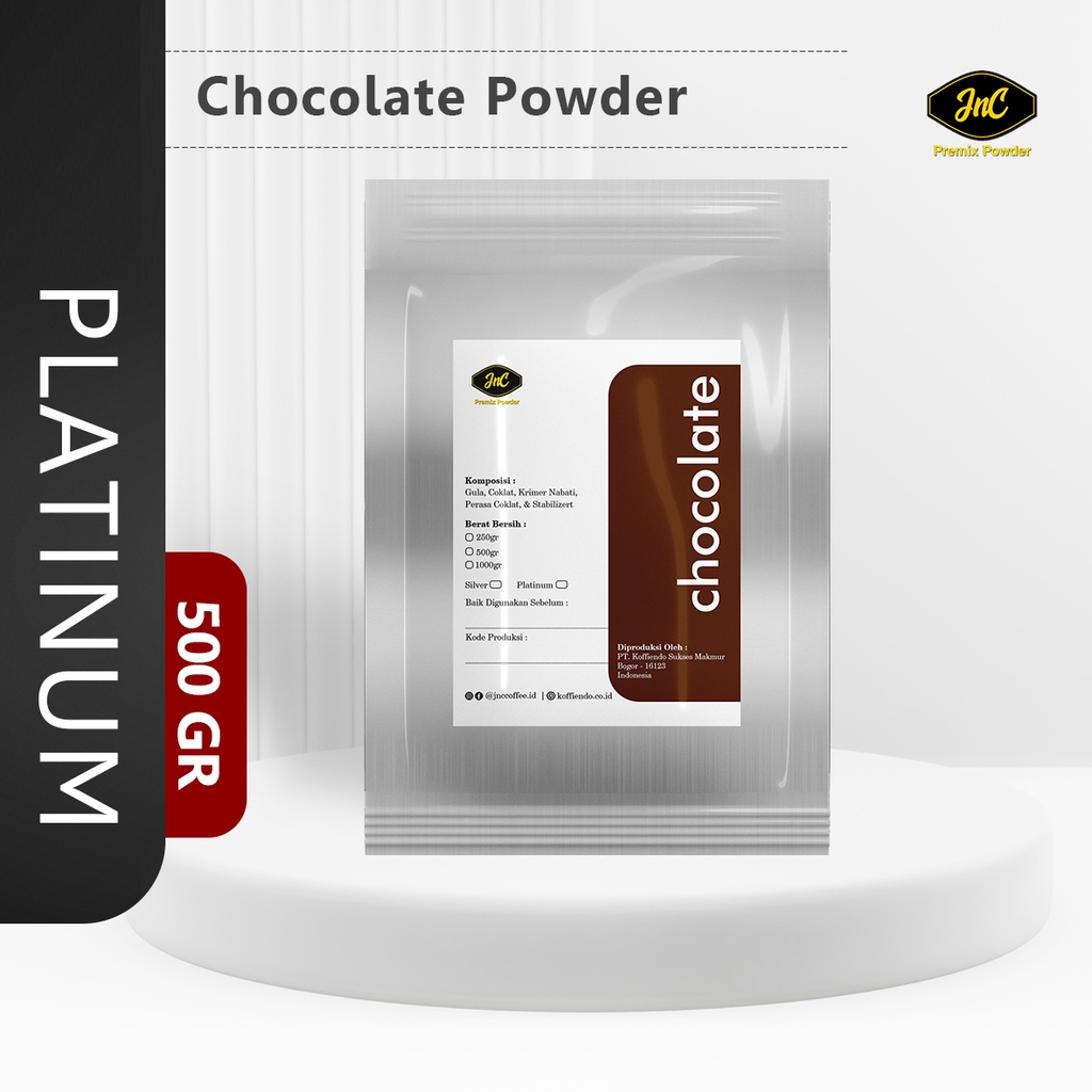 JnC Chocolate Platinum Powder 250gr - 500gr I Bubuk minuman Coklat