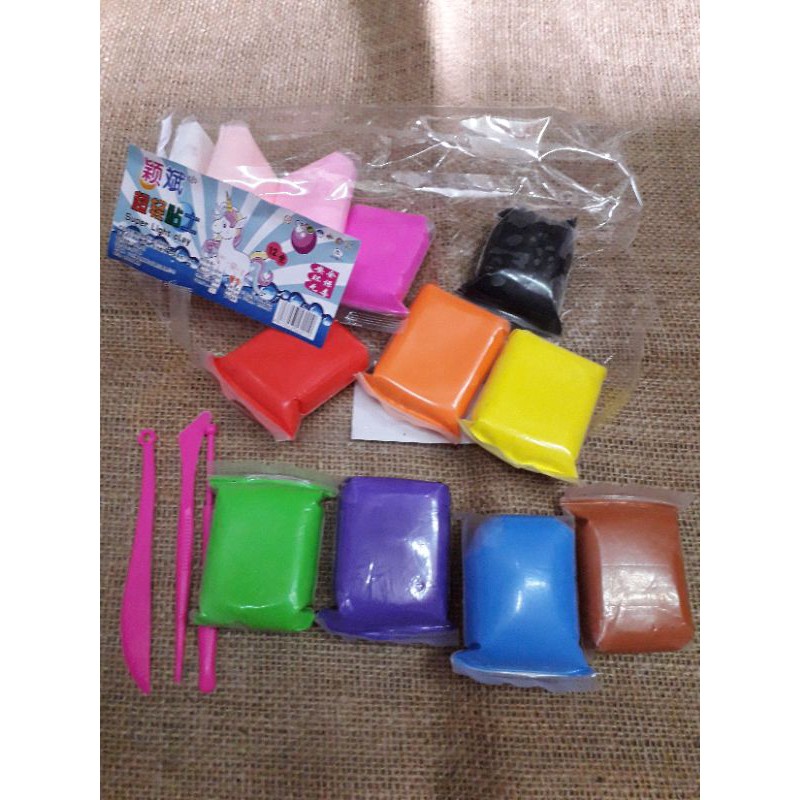 polymer clay magic/mainan clay plastisin/lilin mainan 12 warna