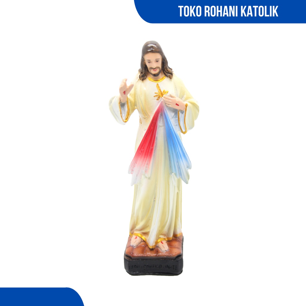 PATUNG YESUS KERAHIMAN 20 CM / PATUNG TUHAN YESUS / PATUNG KATOLIK / HATI KUDUS