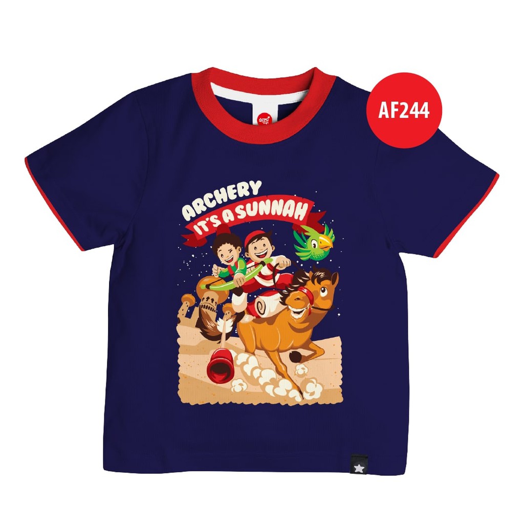 KAOS AFRAKIDS AF244 &quot;ARCHERY IT'S A SUNNAH&quot; PENDEK