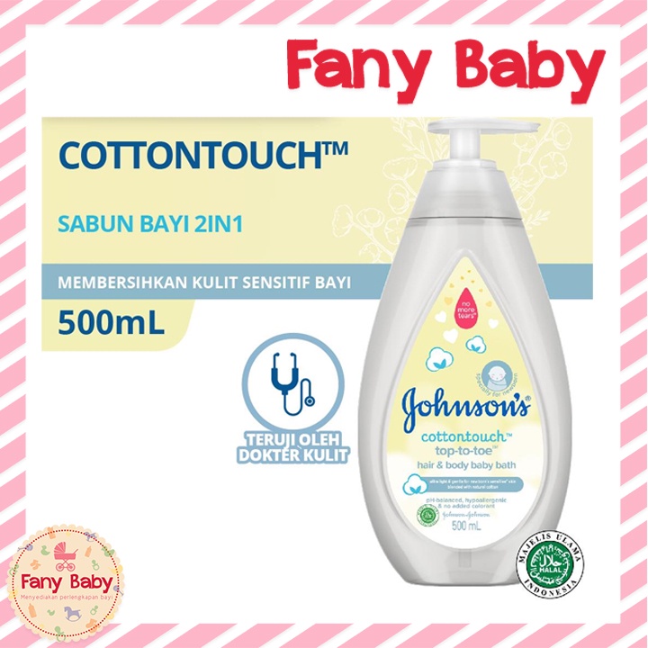 JOHNSON'S COTTONTOUCH TOP-TO-TOE HAIR &amp; BODY BABY BATH 500ML