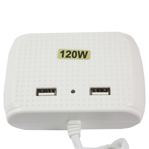 IN CAR CHARGING - USB AND 3 SOCKETS 120 W