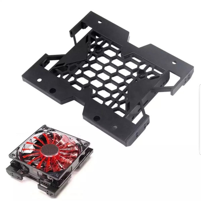 HDD SSD cooling bracket docking case cage fan 5.25 to 2.5 and 3.5 inch