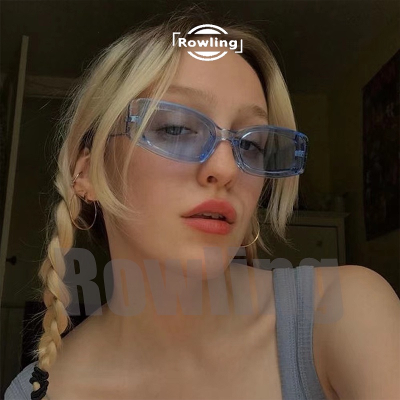 Rowling(ka-105)Kacamata Hitam  Perlindungan Anti Radiasi UV Unisex Sunglasses Hitam Terbaru Kotak Import Kacamata Fashion