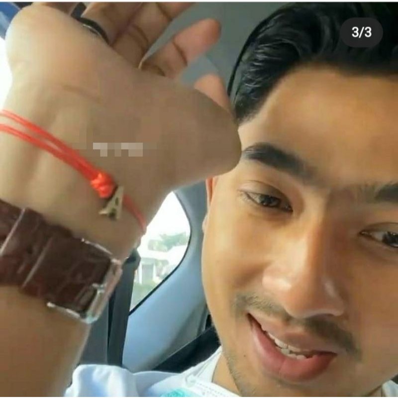 gelang Aldebaran (ikatan cinta) abjad slide bronze gelang abjad gelang huruf gelang inisial