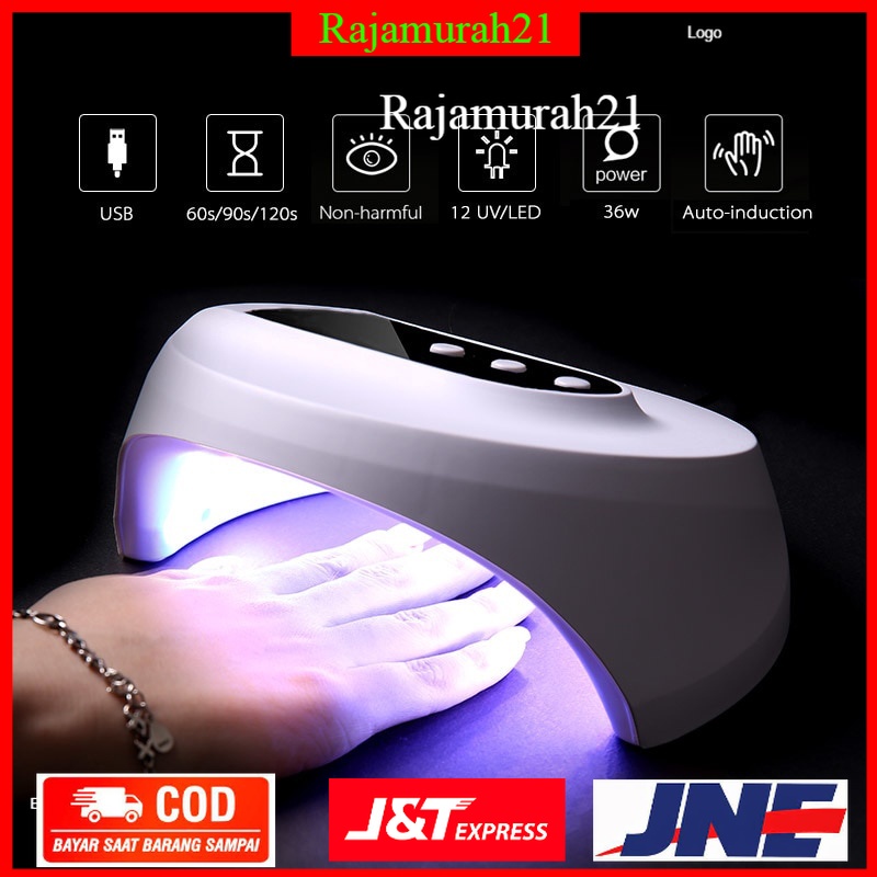 Pengering Kutek Kuku Smart Portable UV LED Nail Dryer 36W - Z10 - White